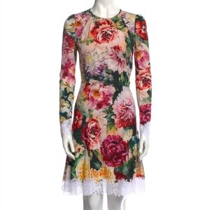 Nwt Dolce & Gabbana Multicolor Floral Dress sz 38